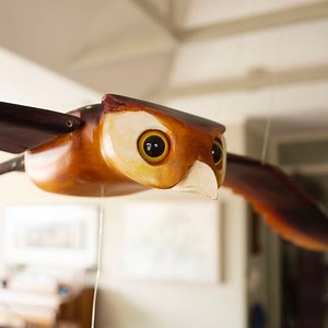 Wooden Flying Mobile Birds Owl Carving 5th Anniversary Gift Woodland Mobile Bebe Interactive Toy Owl Bird Sculpture Owl Lover Gift Family - Etsy