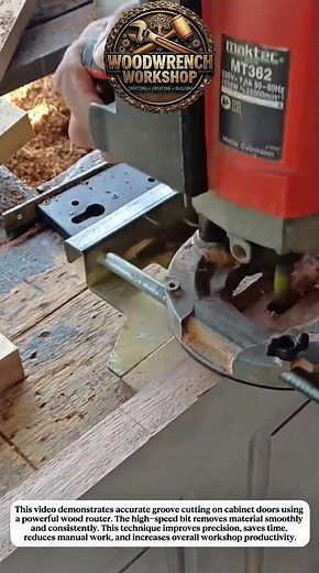 Precision Wood Routing for Cabinet Doors | Fast & Clean Groove Cutting