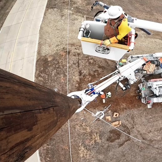 Utility Work: Aerial View of Lineman Tricks and Techniques