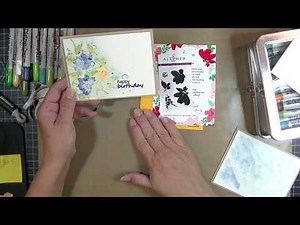 Direct to Stamp Distress Crayon Watercolor Technique