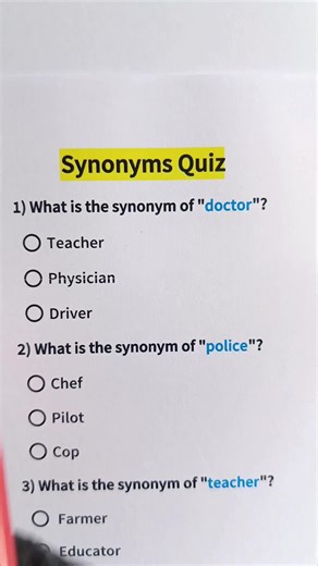 Test Your Vocabulary with This Synonyms Quiz