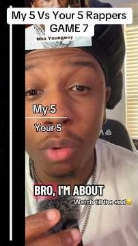 My 5 Vs Your 5 Rappers GAME 7 #ytshorts #rap #rappers #kendricklamar