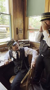 Mystery Weekend here at the Village. Do YOU have what it takes to crack the case? Special Thank you to Tanner and Josh for acting! #crime #crimesolvers #train #conductor #actors #michigan #Flint #mystery #history | Crossroads Village & Huckleberry Railroad