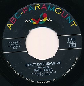 Paul Anka - Don't Ever Leave Me