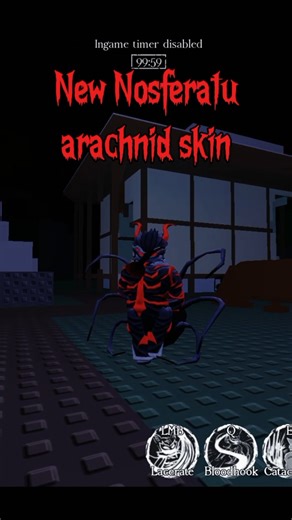 New Nosferatu Arachnid Skin! #roblox #viral #forsaken #shorts #peak #nosferatu