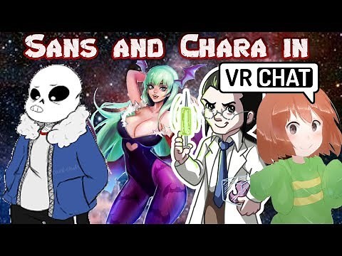 Undertale Sans and Chara have fun in VRchat!