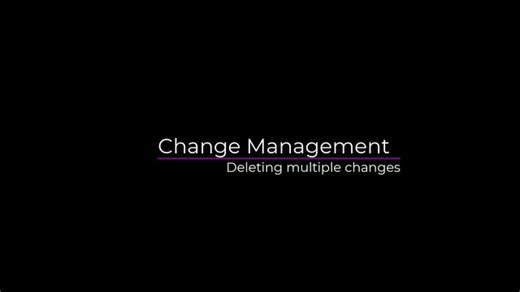 Db2 Administration Tool: Change Management - Deleting multiple changes
