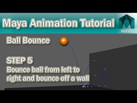 Maya Bouncing Ball Tutorial #5 Hit the Wall
