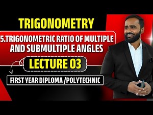 Trigonometric Ratio of Multiple & Submultiple Angles |Lecture 03|Diploma|Pradeep Sir