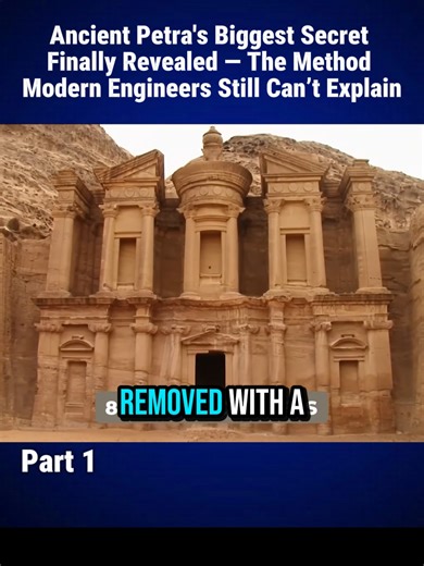 Ancient Petra's Biggest Secret Finally Revealed — The Method Modern Engineers Still Can’t Explain Part 1 #new #news #foyoupage #history #Petra #tiktok