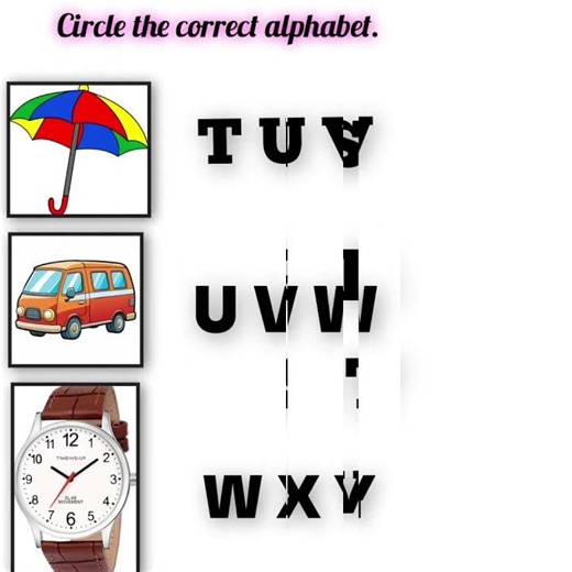 Nursery English Worksheet😊