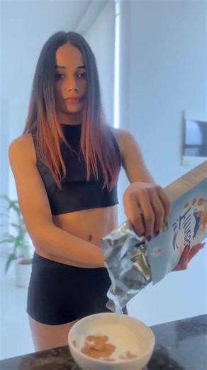 GOON MORNING PERV 🥰 Does Mommy’s little gooner want a big bowl of cereal with extra thick cream on top just the way you love it fresh, warm, and extra messy for you 🥵💦🥣#horny #mommy #gooner #femboy #tgirl #cumplay #kinky #breakfastinbed #loserboy #bisexual #wetandmessy