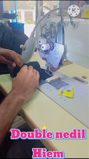 Amazing :Double Needle Hem Stitch Tutorial | Perfect Professional Finish ✂️🔥 #youtubeshorts