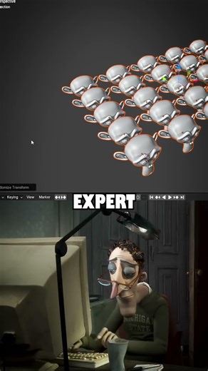 Randomize Object in blender Noob vs Expert #blender #shorts #blendertutorial #blendercommunity