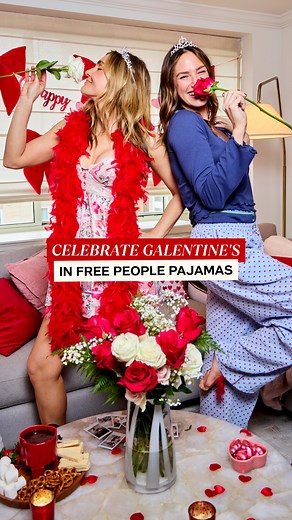 Macy's on Instagram: "Your sign to throw a Galentine’s PJ swap with Free People pajamas! 👚💘✨ Soft sets, playful prints, and matching styles for every bestie. Shop them all at Macy’s."