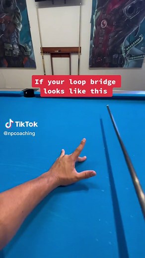 Advanced billiard tutorial - Loop Bridge #billiards #8ballpool #9ballpool #poolplayer #fyp #tipsandtricks #tutorial