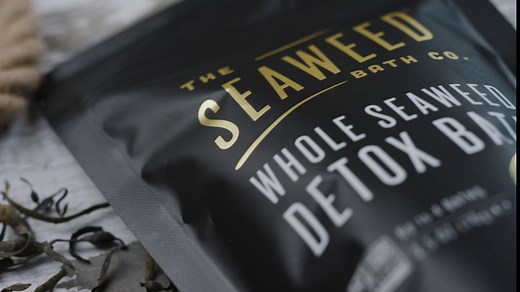 The Seaweed Bath Co. Whole Seaweed Detox Bath, Natural Organic Bladderwrack Seaweed, Non-GMO Verified, Vegan, 2.5 oz.