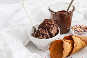 Easy 2-Ingredient Magic Chocolate Shell For ice Cream