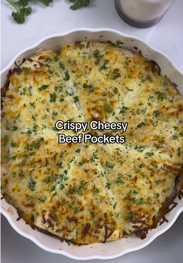 Crispy Cheesy Beef Pockets Recipe