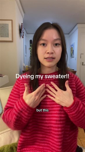 Dyeing My Sweater: A DIY Color Transformation