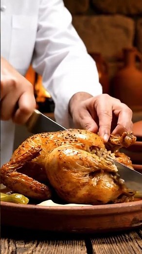 🍗 Egyptian Chicken Roast 🇪🇬 | Authentic Cumin & Garlic Roast with Rice & Tahini