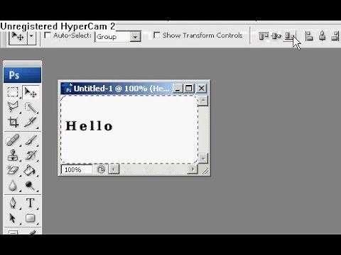 Photoshop Tutorial - Align Text