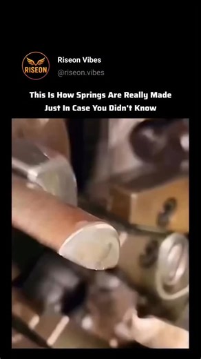 Riseon on Instagram: "When a simple steel wire steps into a factory, it’s almost like watching a quiet character walk into a whirlwind. The wire is heated, stretched, coiled, and shaped with such precision that it transforms into a spring — a tiny metal athlete trained to bounce back every single time. Every twist is calculated, every turn is engineered, and the final result? A perfectly balanced piece of metal that can store energy like a coiled-up promise waiting to be released ⚙️✨ Hashtags: #