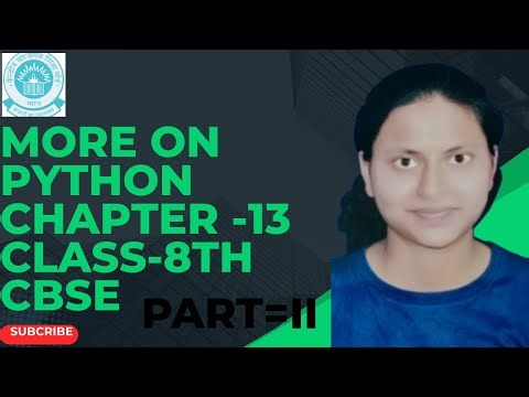 MORE ON PYTHON PART-11