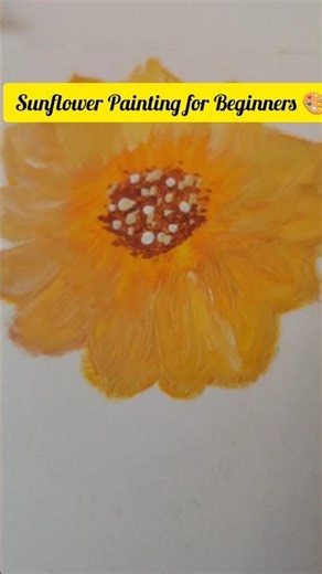 Sunflower Painting for Beginners 🎨