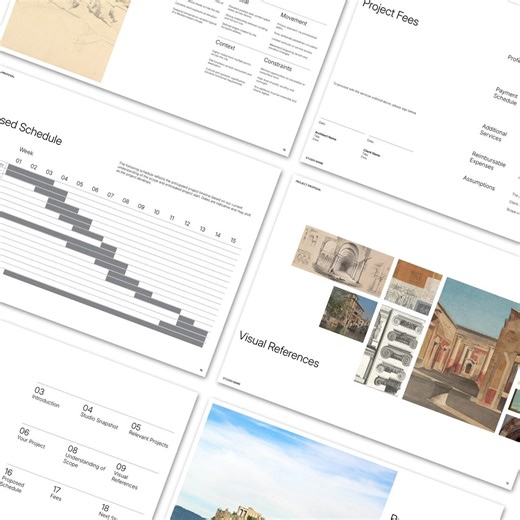 Proposal Template | Architecture Project Proposal | Win More Clients | Indesign, Powerpoint & Canva | Fully Editable - Etsy