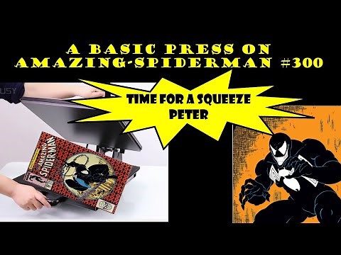 Pressing an Amazing Spider-man #300; Basics of comic book pressing stacking layer and process