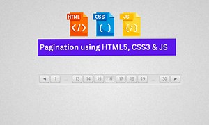Create a Pagination using HTML, CSS, and JavaScript Code