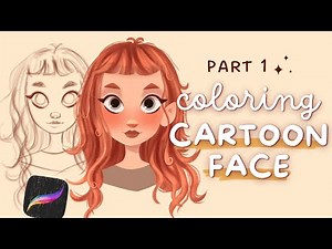 🎨 how to color a cartoon character in procreate: part 1 👩