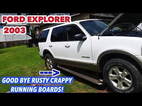 Explorer Running Boards removal...With rusty bolts. How I removed mine.