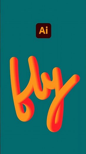 illustrator Trick For creating 3d style text using blend tool