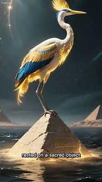 The Bennu - A magnificent, large heron-like bird with glowing redand golden feathers #history #fact