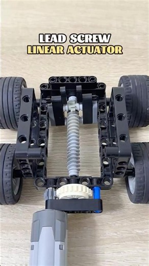Lead Screw Linear Actuator #lego #mechanism #diyprojects