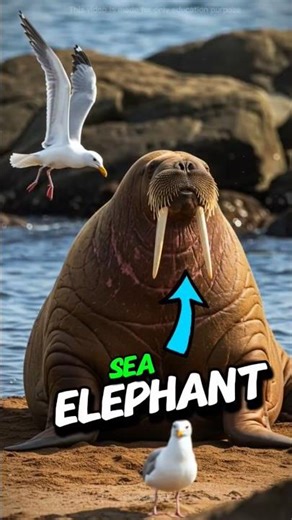 Walrus Cliff Mystery 😨 | Climate Change Truth #shorts #facts #animalfacts #shortsfeed