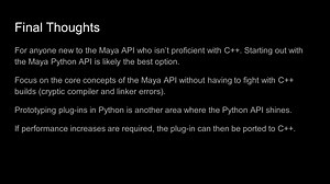 Maya中Python API全面核心使用技术视频教程