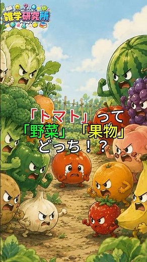 トマトが野菜か果物かで裁判になったことがある #雑学 #知識 #豆知識