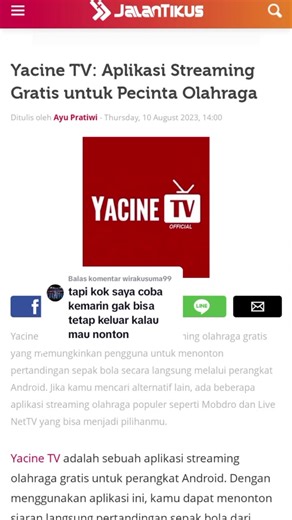 Download Aplikasi Yacine TV Terbaru - YTV Pro