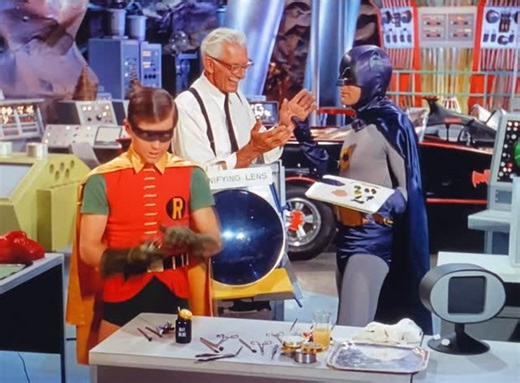 Watchin’ Batman on Instagram: "“I bet Batman’s the only one in the world with a hand steady enough to paint false fingerprints!!” — #batman66 #adamwest #campy #60s #artist #fingerpainting"