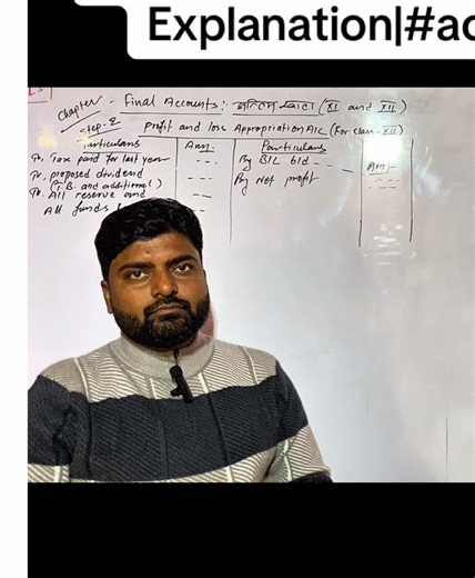 Class 12 Final Account 🔥 Profit & Loss Appropriation A/c Balance Sheet | Full Explanation|#account #account #stsiraccount #foryou #finalaccount