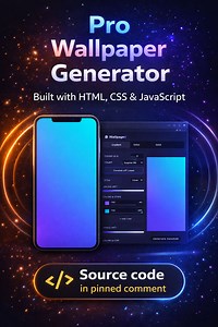 Wallpaper Generator - built with HTML, CSS & JavaScript | devsQUE Source code in pinned comment #html #css #javascript #coding #webdesign | devsQUE