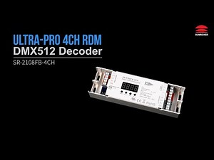 Ultra-Pro 4CH RDM DMX512 Decoder_SR-2108FB-4CH