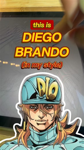 🐴 i tried to draw dio (part 7) from memory