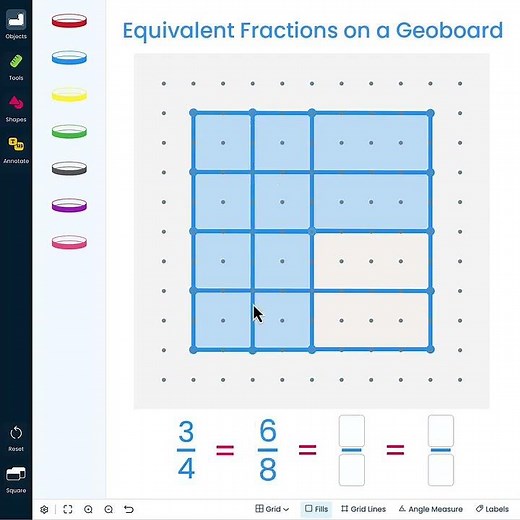 Equivalent Fractions on a Geoboard
