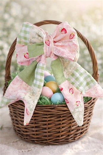 Mini Patchwork Bow - Etsy