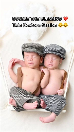 Luxury Twin Newborn Photography | Fine Art Newborn Session | Menifee Photographer