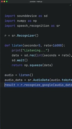 So I Made Python Transcribe My Voice Into Text #coding #python